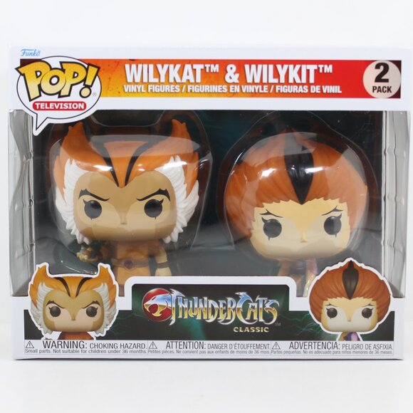 Funko Pop! ThunderCats : Wilykat and Wilykit 2 Pack - Picture 1 of 6